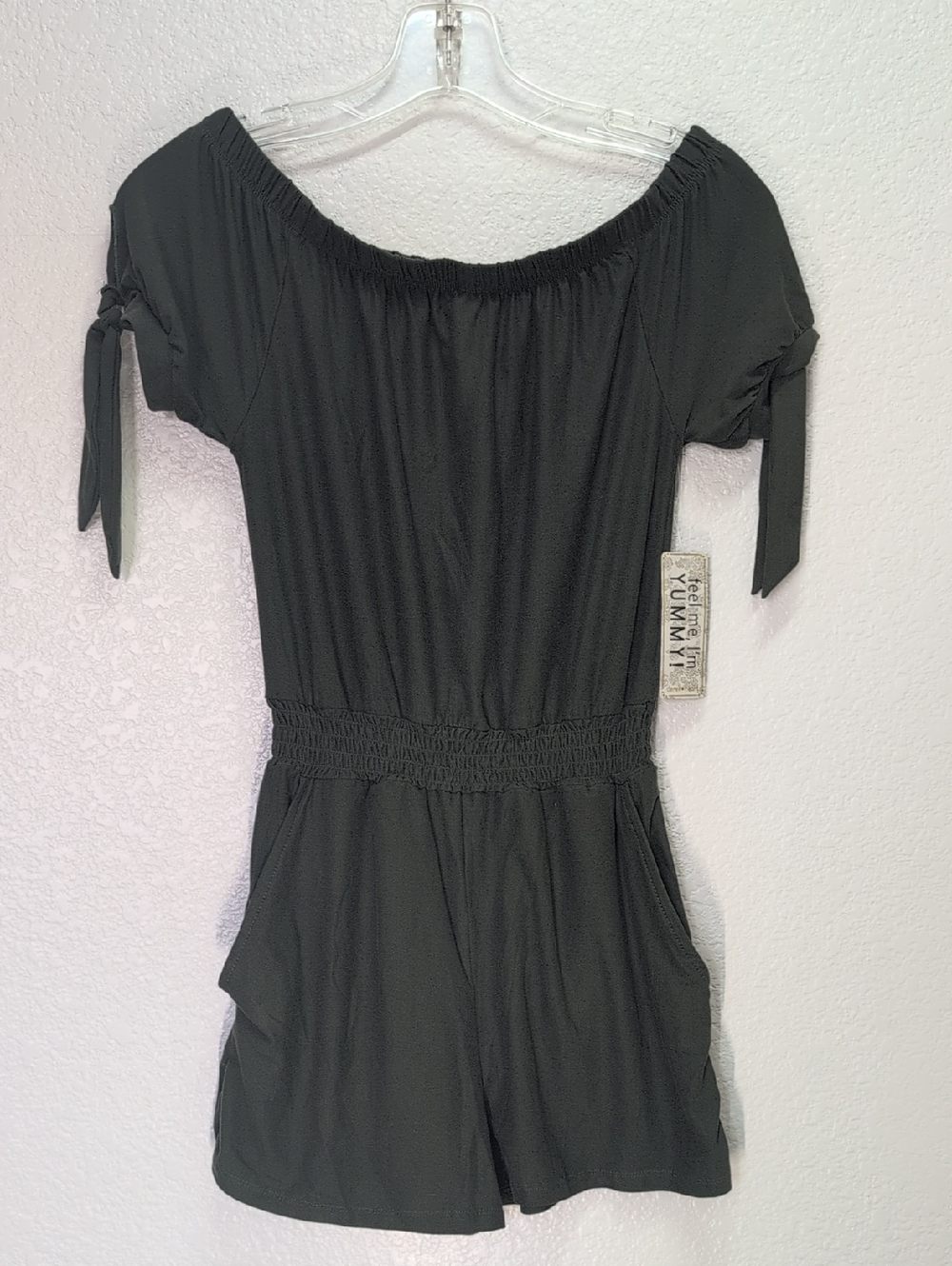 Derek Heart | Juniors | Med | Olive Green Romper